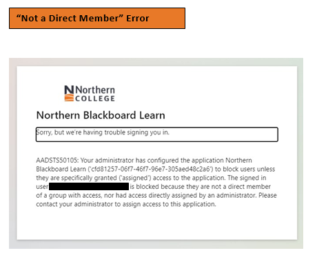 not a direct member