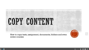 Copying Content