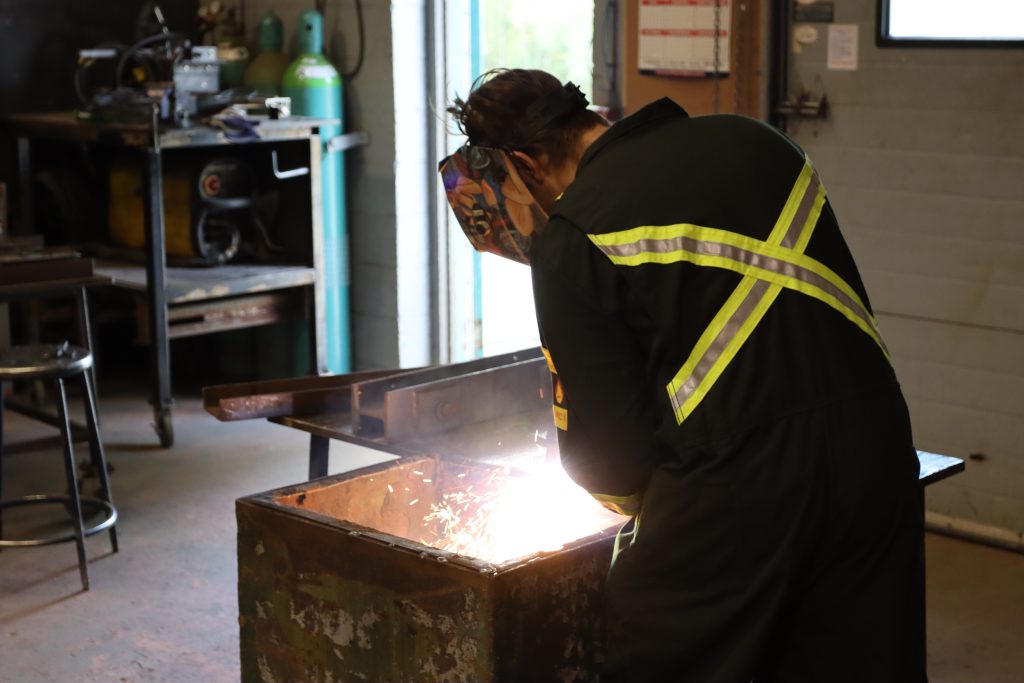 welding student at Northern College
