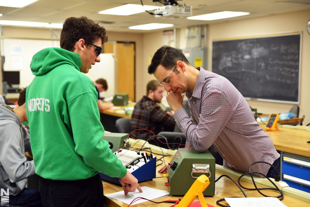 Electrical Engineering students at Northern College