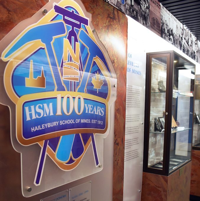Haileybury Campus HSM (Haileybury School of Mining) display