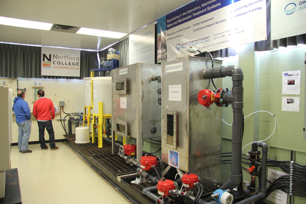water wastewater lab at Northern College