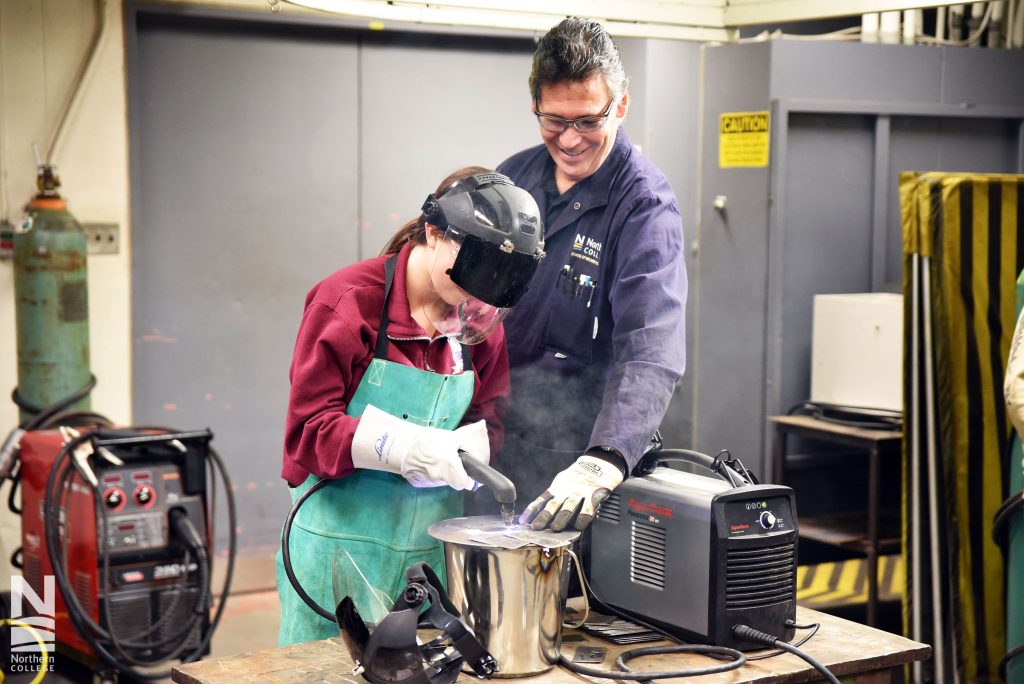 Welding at Northern College