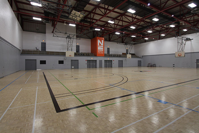 Kirkland Lake Gymnasium at Fitness centre at Northern College Campus