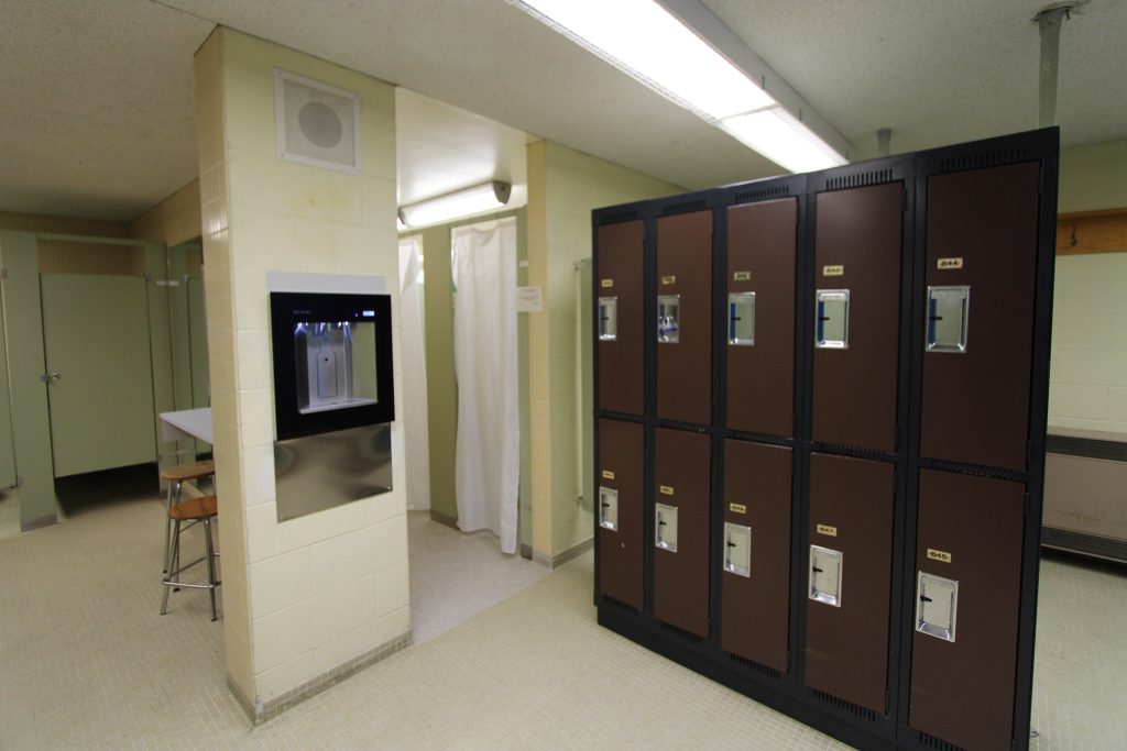 Timmins Gym Change room at Northern College