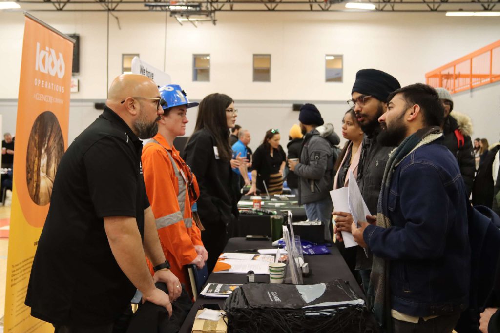 Career fair at Northern College in Timmins
