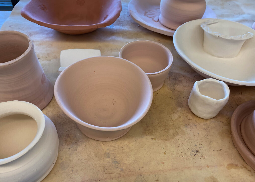 Northern Training Division pottery class at Northern College