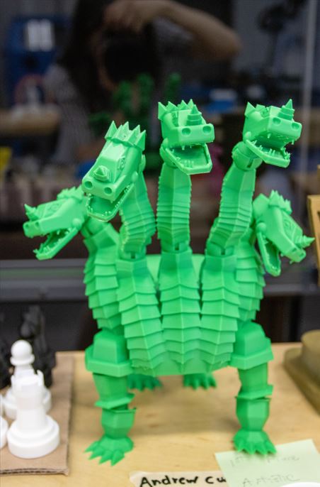 Andrew Cull 1ast place winner of 3D Printing Competition at the Timmins Campus