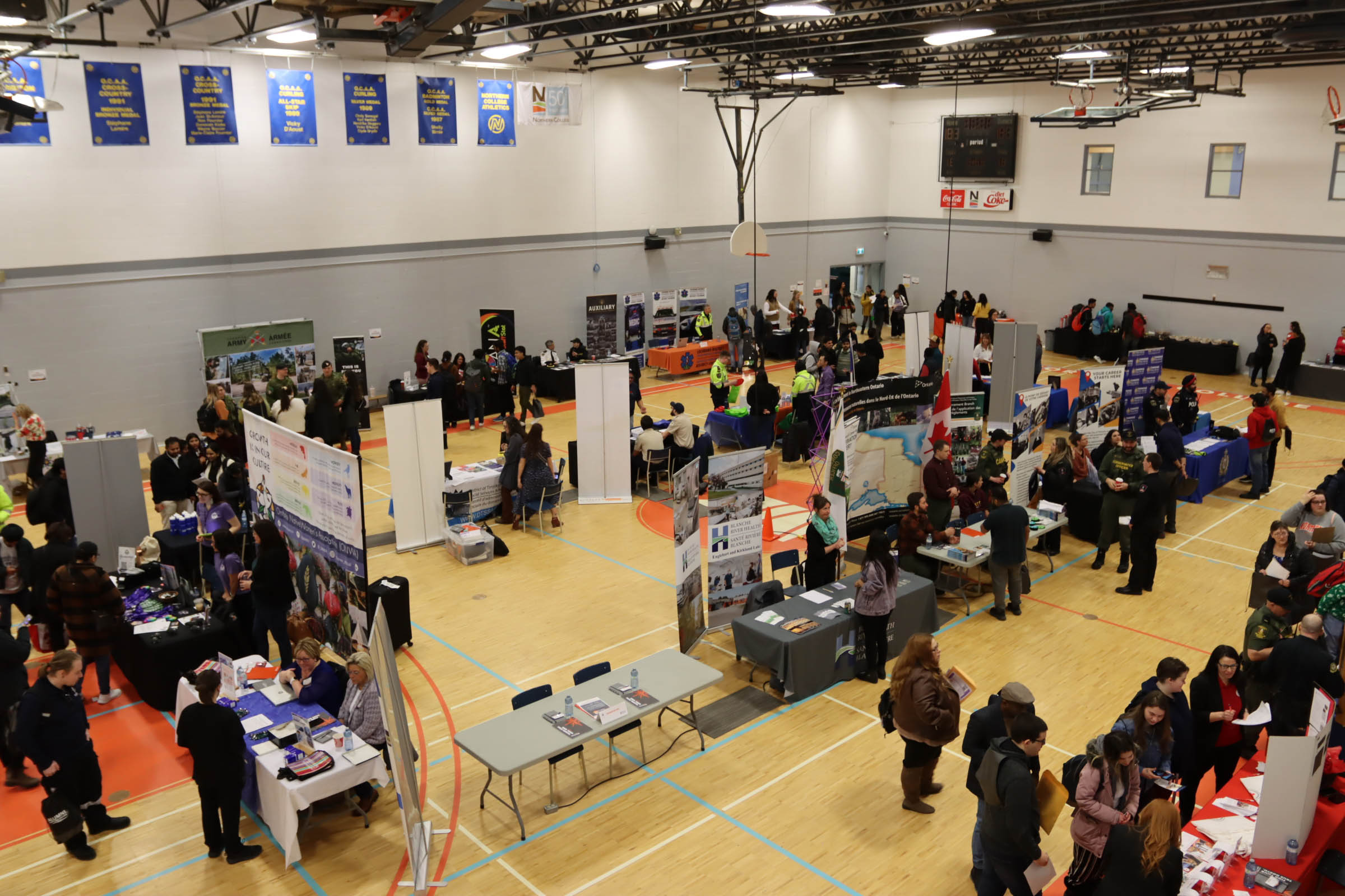 college students in class