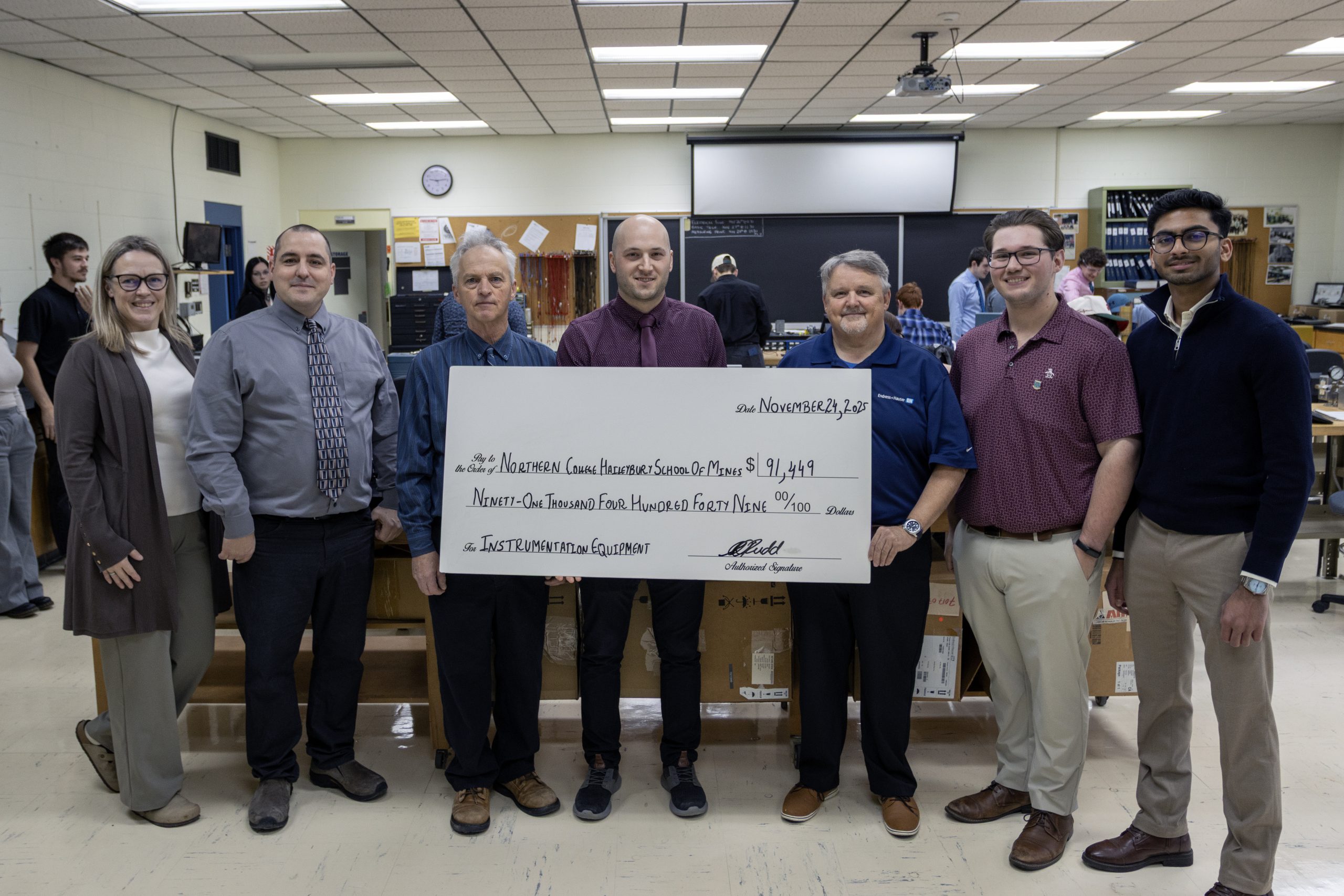 Northern College celebrates 91K donation to the Haileybury School of Mines