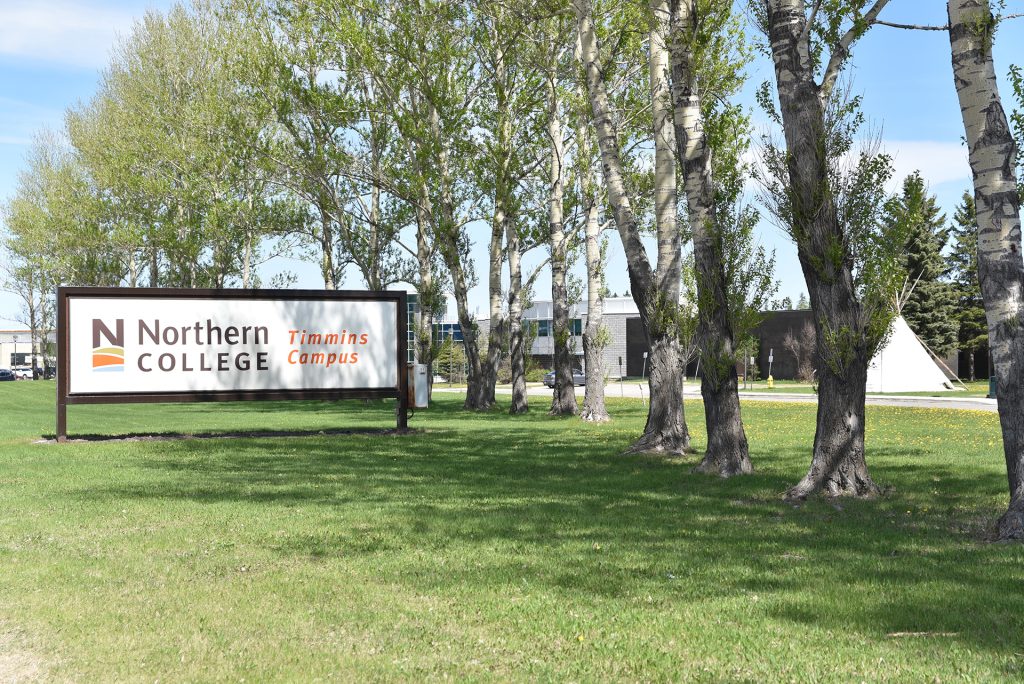 Timmins Northern College Campus sign