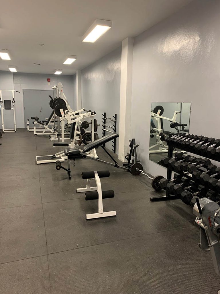 Weight room at Kirkland Lake campus