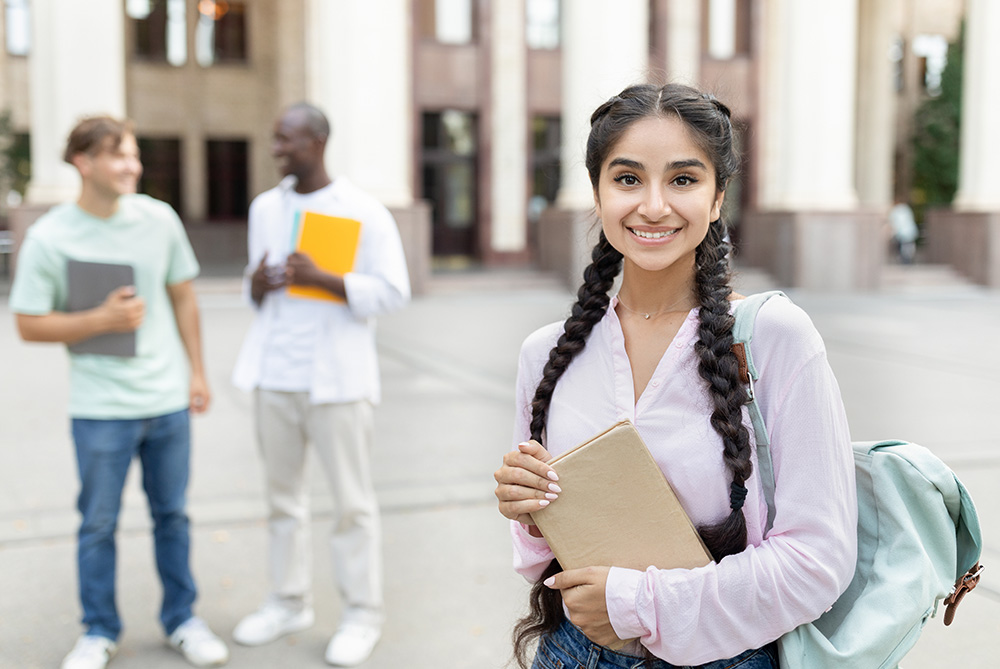 Student going to college