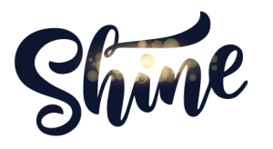 Decorative graphic of the word Shine