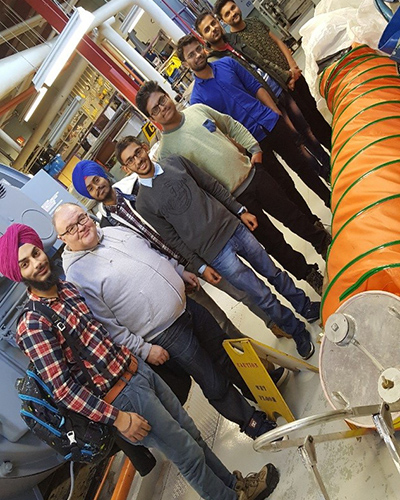 Northern College Students with a Handy Hydrant