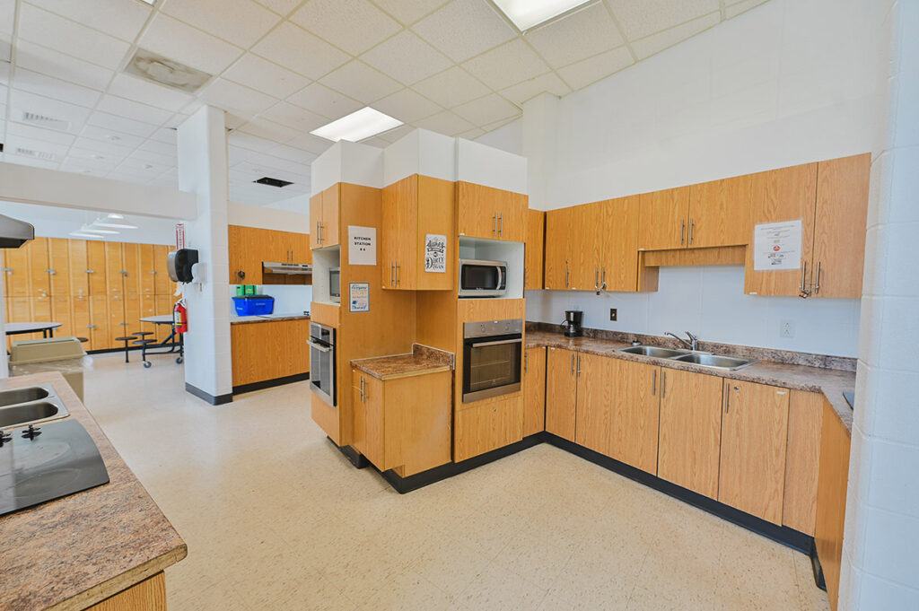 Kitchen in Northern College Timmins Campus Residence.