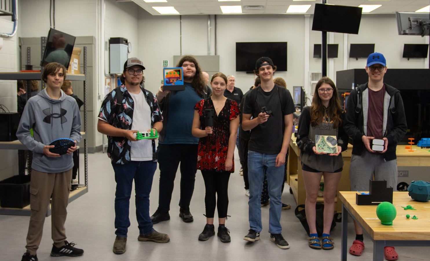 Winners 3D Printing Competition at the Timmins Campus 